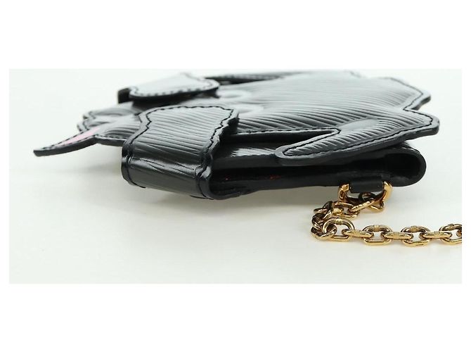 PORTACARNET DE PERRO LOUIS VUITTON Epi Negro M63897 LV Auth LNZ614SAM - vista 5