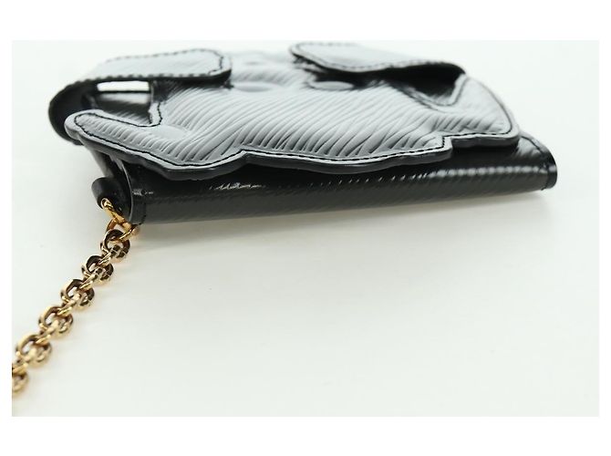PORTACARNET DE PERRO LOUIS VUITTON Epi Negro M63897 LV Auth LNZ614SAM - vista 6