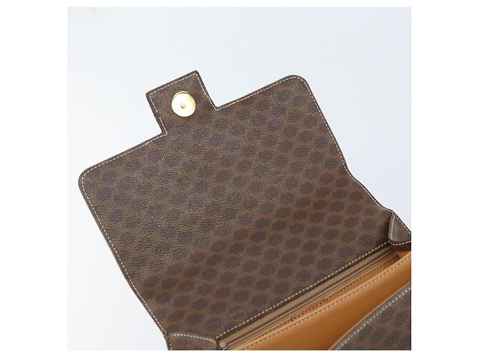 Céline Borsa a mano in tela Macadam CELINE PVC 2in1 oro marrone Auth ARZ616A D'oro - vista 19