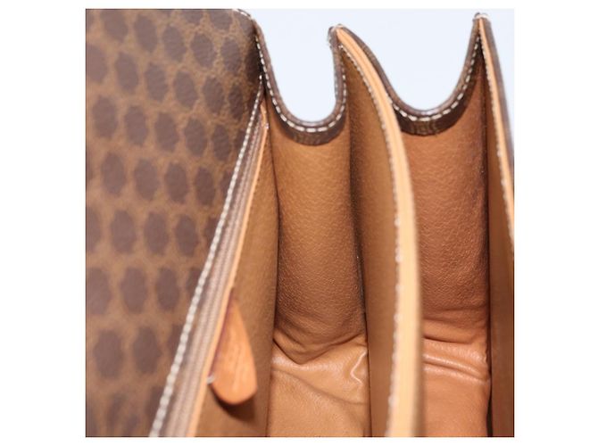 Céline Borsa a mano in tela Macadam CELINE PVC 2in1 oro marrone Auth ARZ616A D'oro - vista 20
