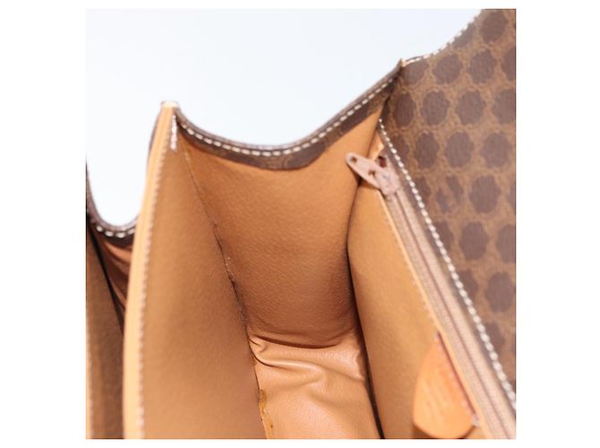 Céline Borsa a mano in tela Macadam CELINE PVC 2in1 oro marrone Auth ARZ616A D'oro - vista 21
