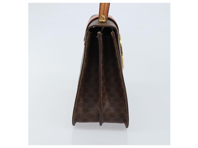Céline Borsa a mano in tela Macadam CELINE PVC 2in1 oro marrone Auth ARZ616A D'oro - vista 3