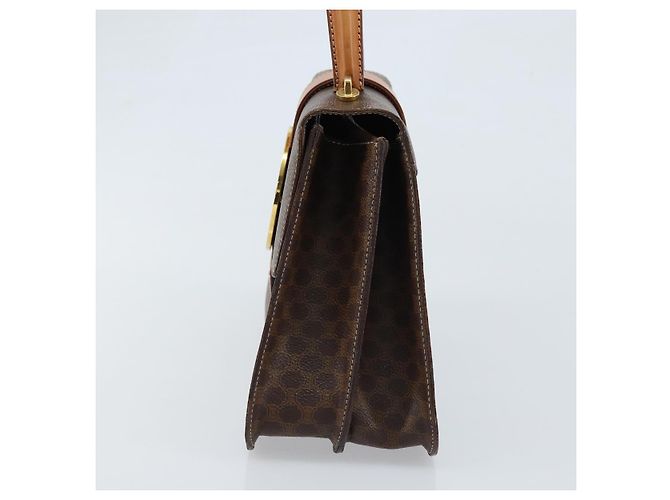 Céline Borsa a mano in tela Macadam CELINE PVC 2in1 oro marrone Auth ARZ616A D'oro - vista 4