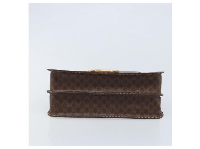 Céline Borsa a mano in tela Macadam CELINE PVC 2in1 oro marrone Auth ARZ616A D'oro - vista 5