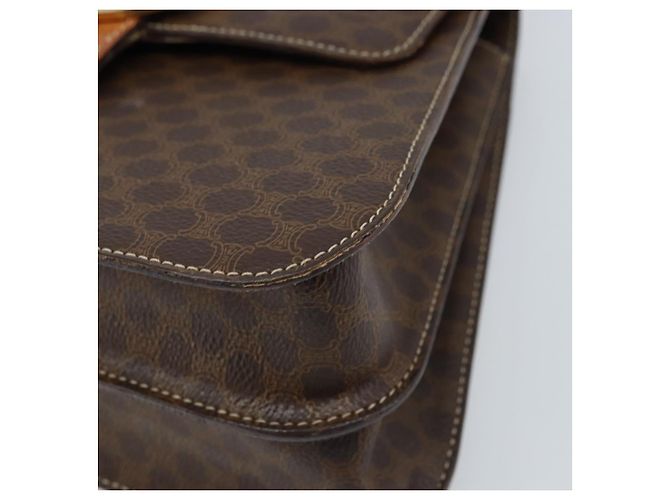 Céline Borsa a mano in tela Macadam CELINE PVC 2in1 oro marrone Auth ARZ616A D'oro - vista 9
