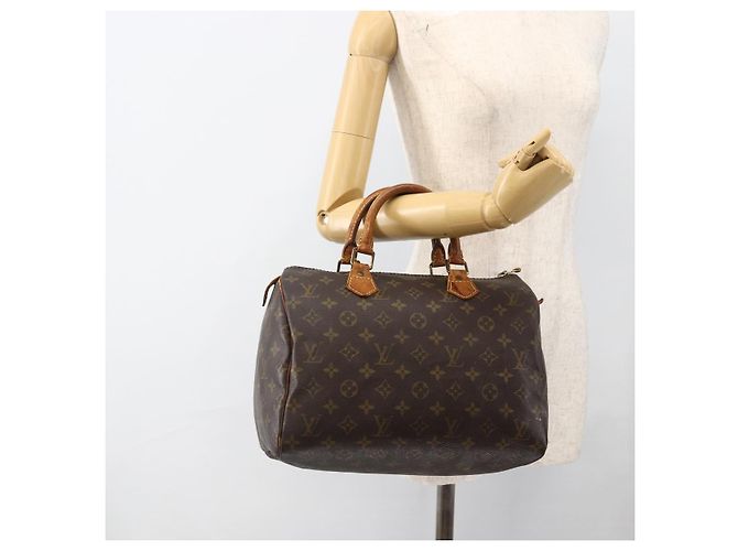 LOUIS VUITTON Borsa a Mano Monogram Speedy 30 M41526 LV Auth BSZ595 Monogramma - vista 21