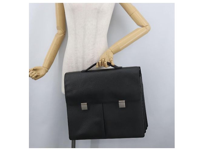 LOUIS VUITTON Borsa da lavoro Taiga Tobol Ardoise M30792 LV Auth bs33959 Grigio - vista 33