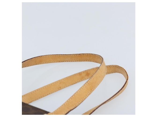 Céline Borsa tote in tela Macadam CELINE in pelle PVC marrone oro Auth BSZ496 D'oro - vista 8