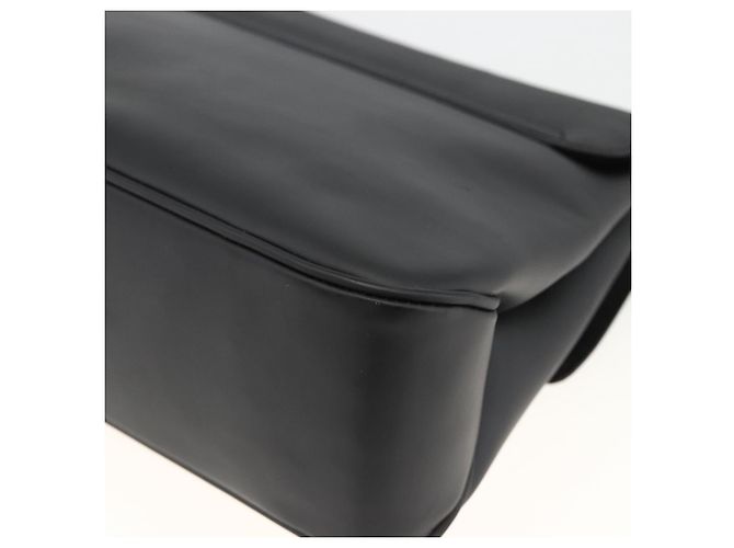 Borsa a Spalla Vala in PVC Canvas Nero Argento di Salvatore Ferragamo Auth gh1939 - vista 15