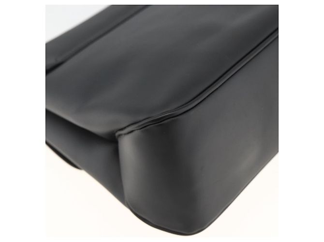 Borsa a Spalla Vala in PVC Canvas Nero Argento di Salvatore Ferragamo Auth gh1939 - vista 16