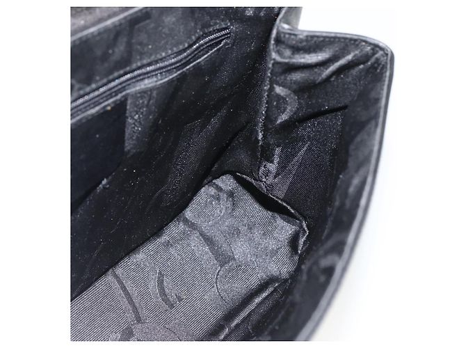 Borsa a Spalla Vala in PVC Canvas Nero Argento di Salvatore Ferragamo Auth gh1939 - vista 18