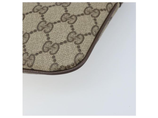 Borsa Sherry Line GG Supreme Web di GUCCI in PVC beige e oro 904 02 047 Auth ep13893 D'oro - vista 14
