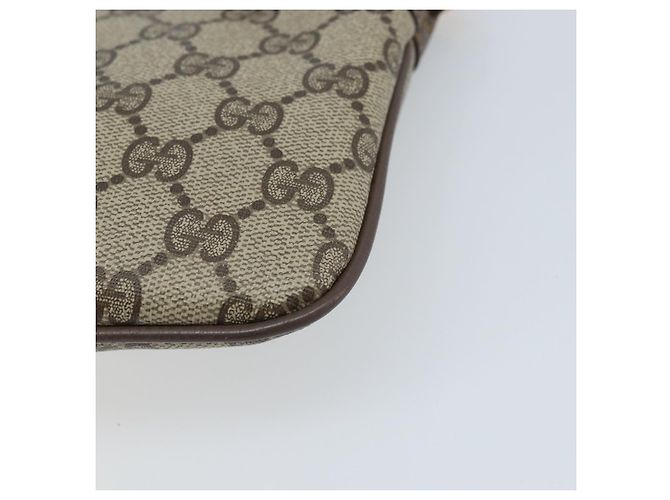 Borsa Sherry Line GG Supreme Web di GUCCI in PVC beige e oro 904 02 047 Auth ep13893 D'oro - vista 16