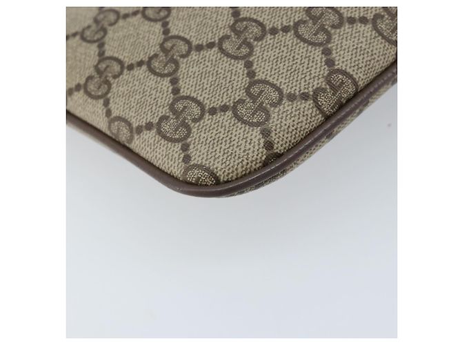 Borsa Sherry Line GG Supreme Web di GUCCI in PVC beige e oro 904 02 047 Auth ep13893 D'oro - vista 17