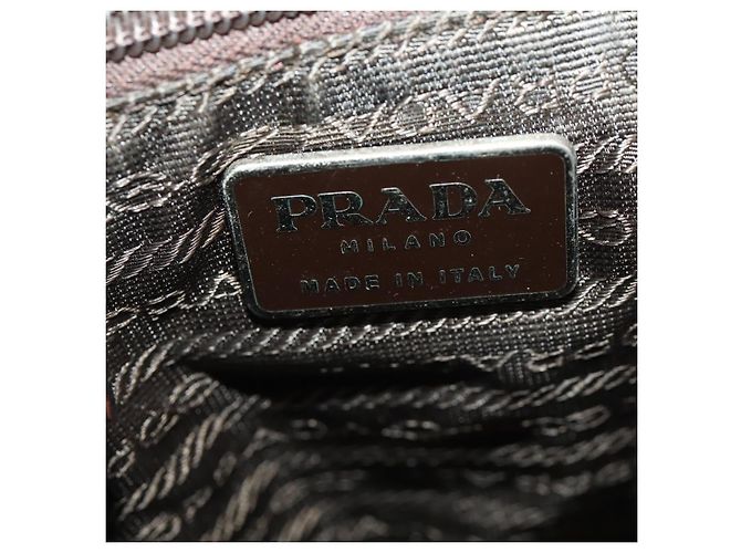 PRADA Backpack Nylon Khaki Silver Auth 173527 Silvery - view 24