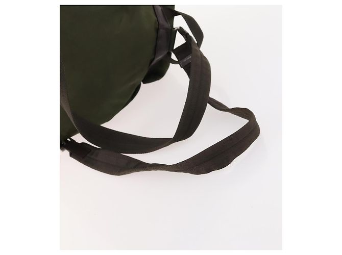 PRADA Backpack Nylon Khaki Silver Auth 173527 Silvery - view 8