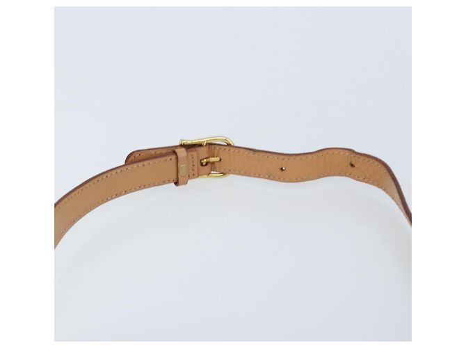 Céline Borsa a Spalla in Tela Macadam CELINE PVC Beige Oro Auth YKZ185A D'oro - vista 8
