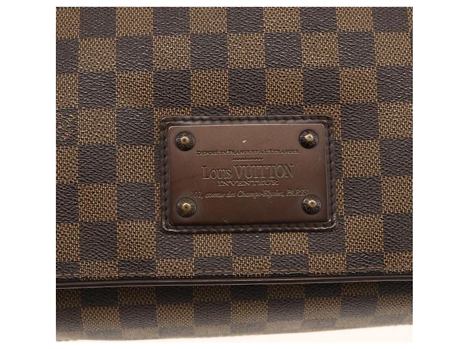 LOUIS VUITTON Borsa a Spalla Damier Ebene Brooklyn MM N51211 LV Auth ka3342 - vista 18