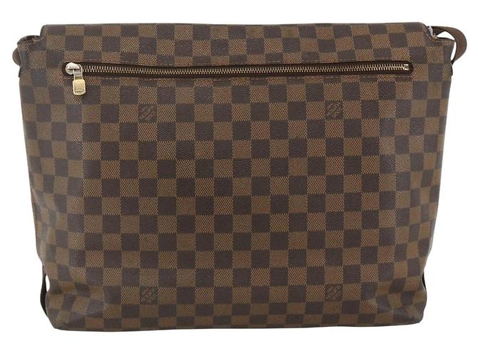 LOUIS VUITTON Borsa a Spalla Damier Ebene Brooklyn MM N51211 LV Auth ka3342 - vista 2