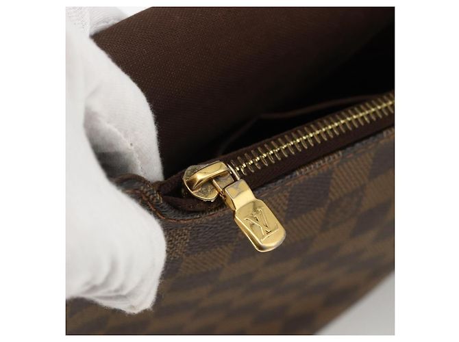 LOUIS VUITTON Borsa a Spalla Damier Ebene Brooklyn MM N51211 LV Auth ka3342 - vista 23