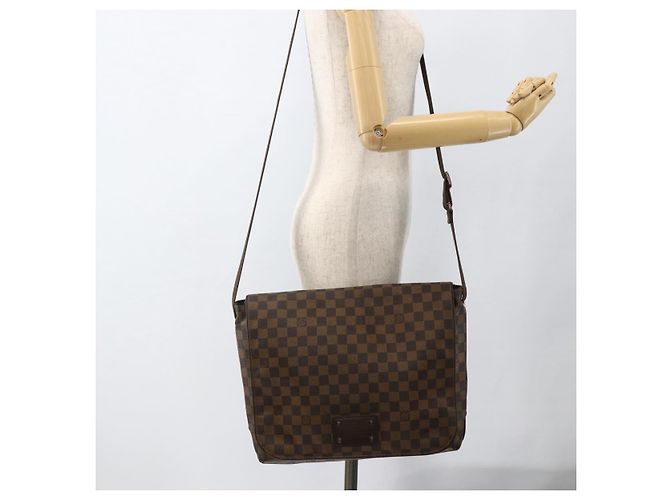 LOUIS VUITTON Borsa a Spalla Damier Ebene Brooklyn MM N51211 LV Auth ka3342 - vista 26