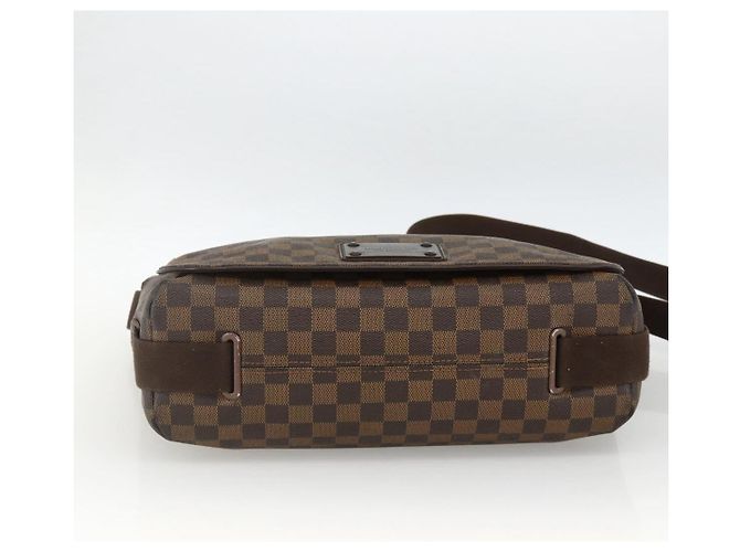 LOUIS VUITTON Borsa a Spalla Damier Ebene Brooklyn MM N51211 LV Auth ka3342 - vista 5