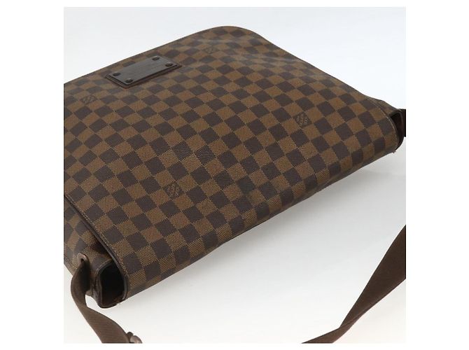 LOUIS VUITTON Borsa a Spalla Damier Ebene Brooklyn MM N51211 LV Auth ka3342 - vista 6