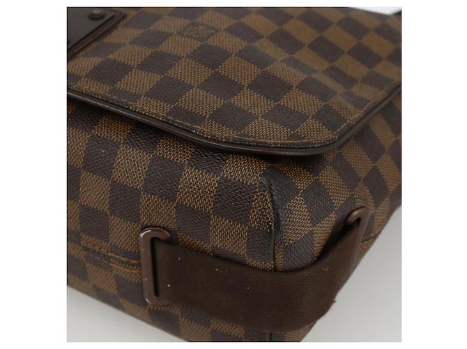 LOUIS VUITTON Borsa a Spalla Damier Ebene Brooklyn MM N51211 LV Auth ka3342 - vista 9