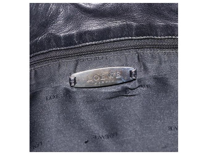 Borsa a Spalla in Pelle Nera LOEWE Auth ep13912 Nero - vista 10