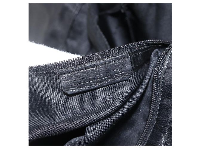 Borsa a Spalla in Pelle Nera LOEWE Auth ep13912 Nero - vista 12