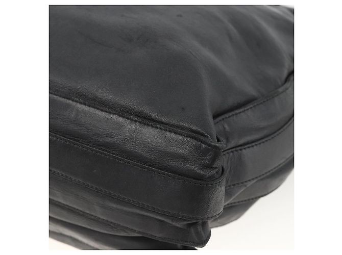 Borsa a Spalla in Pelle Nera LOEWE Auth ep13912 Nero - vista 15