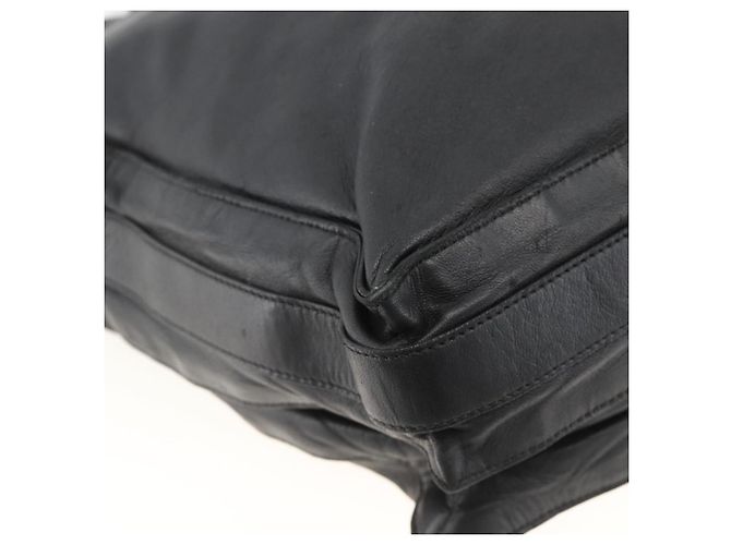 Borsa a Spalla in Pelle Nera LOEWE Auth ep13912 Nero - vista 16