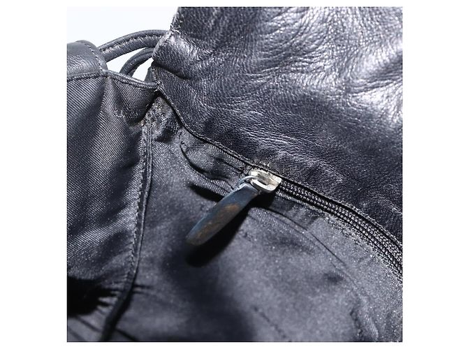 Borsa a Spalla in Pelle Nera LOEWE Auth ep13912 Nero - vista 19