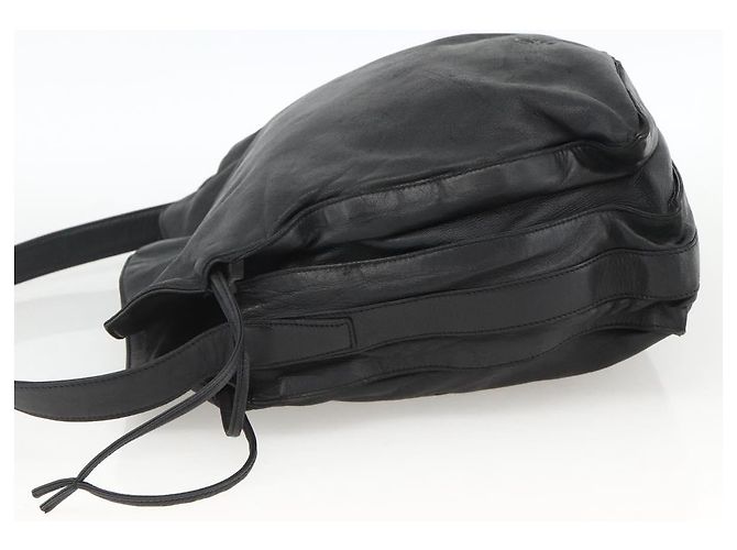 Borsa a Spalla in Pelle Nera LOEWE Auth ep13912 Nero - vista 3