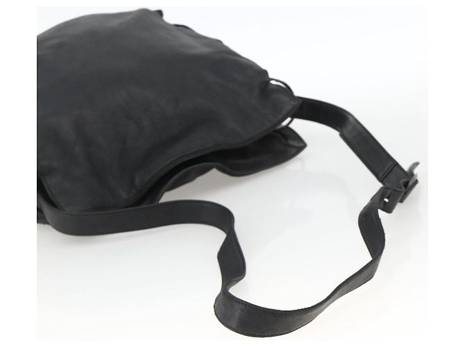Borsa a Spalla in Pelle Nera LOEWE Auth ep13912 Nero - vista 7