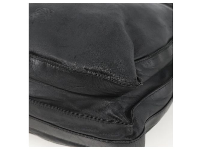 Borsa a Spalla in Pelle Nera LOEWE Auth ep13912 Nero - vista 9