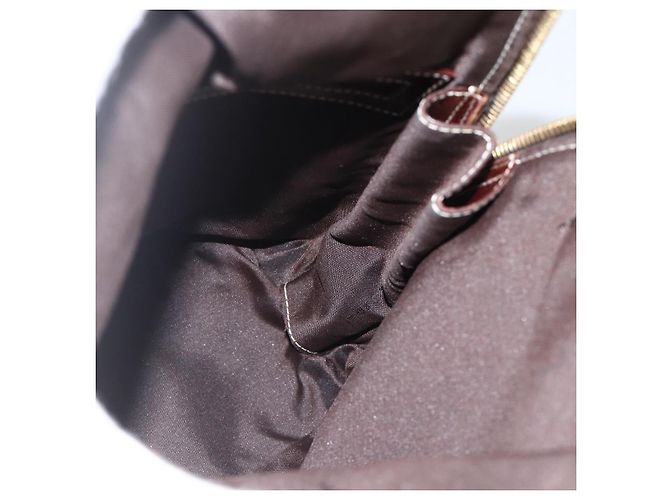 Borsa a mano in tela Zucchino FENDI beige e oro Auth SW2327A - vista 18