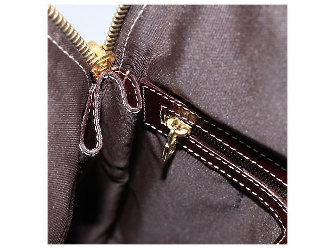 Borsa a mano in tela Zucchino FENDI beige e oro Auth SW2327A - vista 20