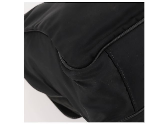 PRADA Borsa a mano in nylon nero argento Auth bs33914 - vista 16