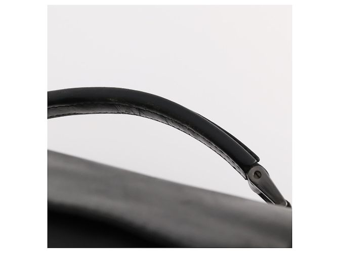 PRADA Borsa a mano in nylon nero argento Auth bs33914 - vista 7
