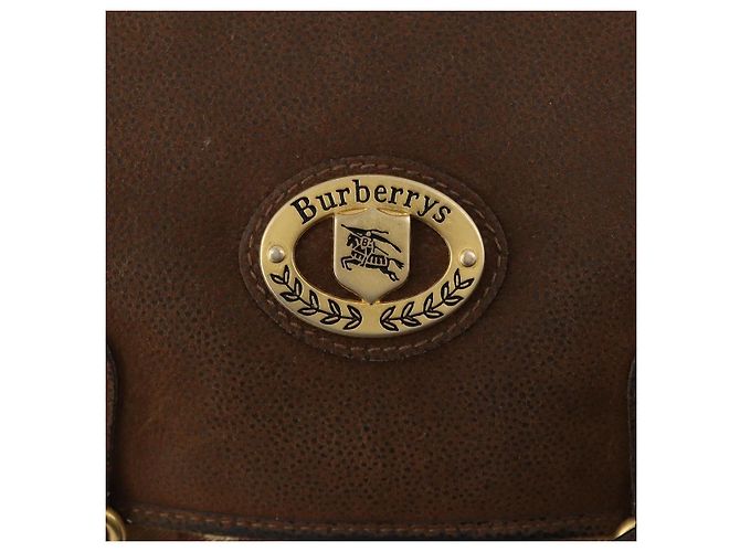 Borsa a Spalla Burberrys Nova Check PVC Beige Oro Auth 173230 D'oro - vista 17