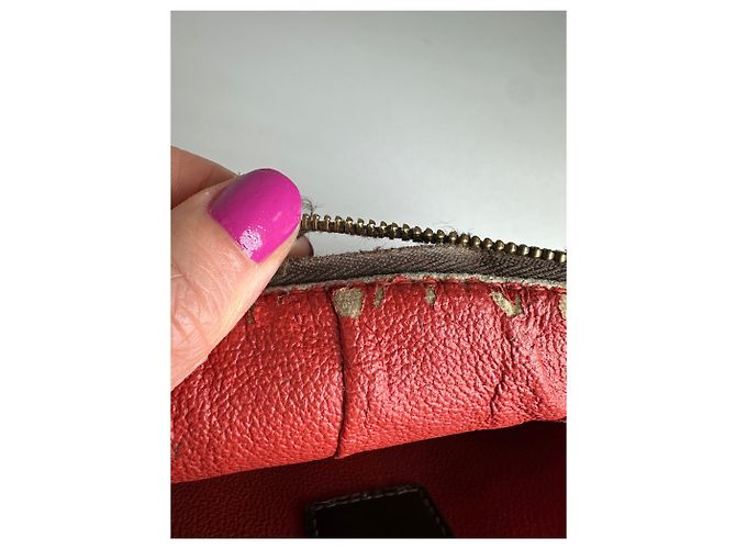 Clutch / Mini Borsa in Pelle Damier Monogram Vintage Louis Vuitton Marrone - vista 8
