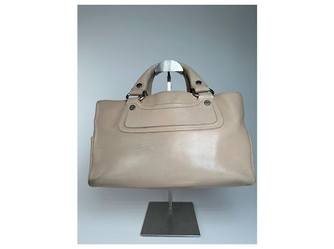 Céline Vintage Celine Paris Leder Boogie Tasche beige und braun - Ansicht 10