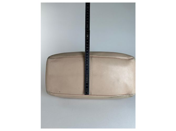 Céline Vintage Celine Paris Leder Boogie Tasche beige und braun - Ansicht 15
