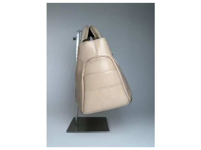 Céline Vintage Celine Paris Leder Boogie Tasche beige und braun - Ansicht 3