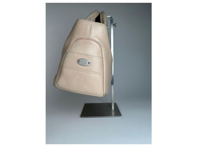 Céline Vintage Celine Paris Leder Boogie Tasche beige und braun - Ansicht 5