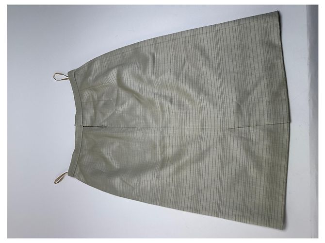 Chloé Vintage Chloe Gestreiftes Twin Set Silber L - Ansicht 12