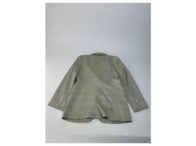 Chloé Vintage Chloe Gestreiftes Twin Set Silber L - Ansicht 9