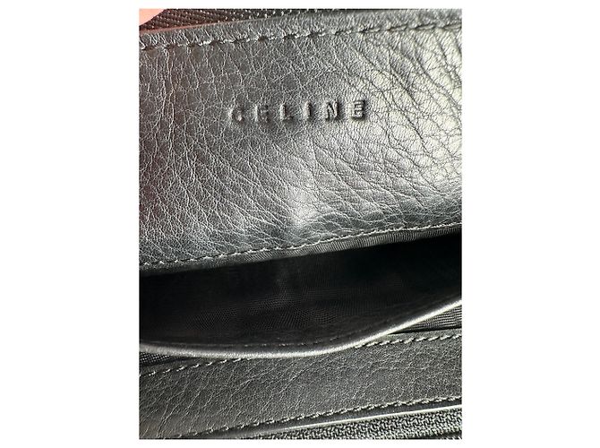 Céline Vintage Celine Paris Locked Long Zippy Wallet Bronze Dark grey - view 6