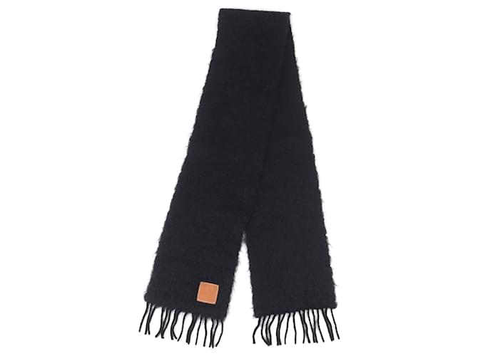 Sciarpa in mohair e lana Loewe Nero - vista 2